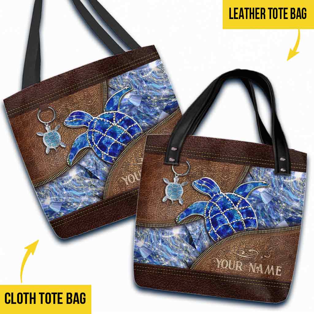 Love Turtle Personalized Tote Bag