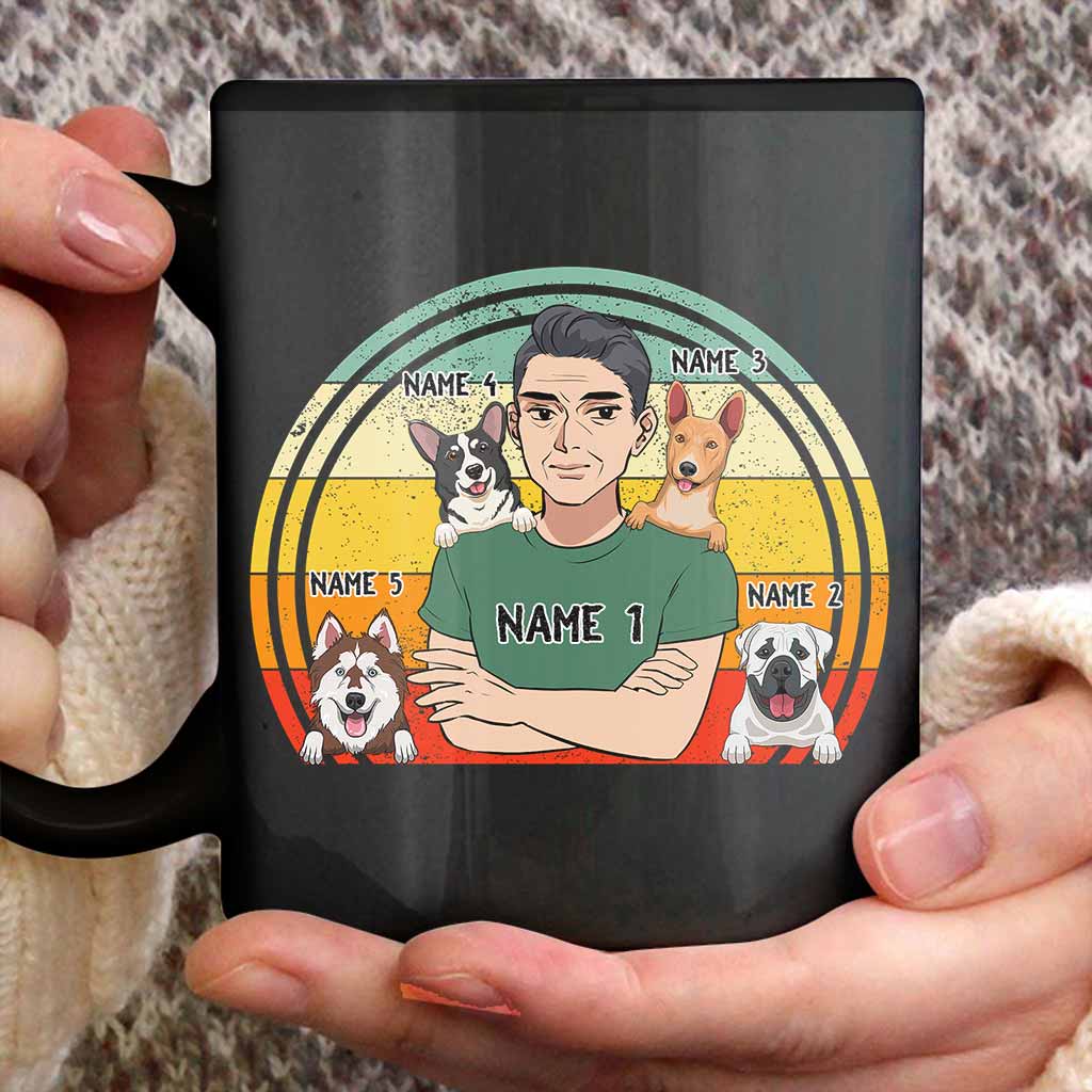 Pround Dad Of A Dog - Personalized Father's Day Mug