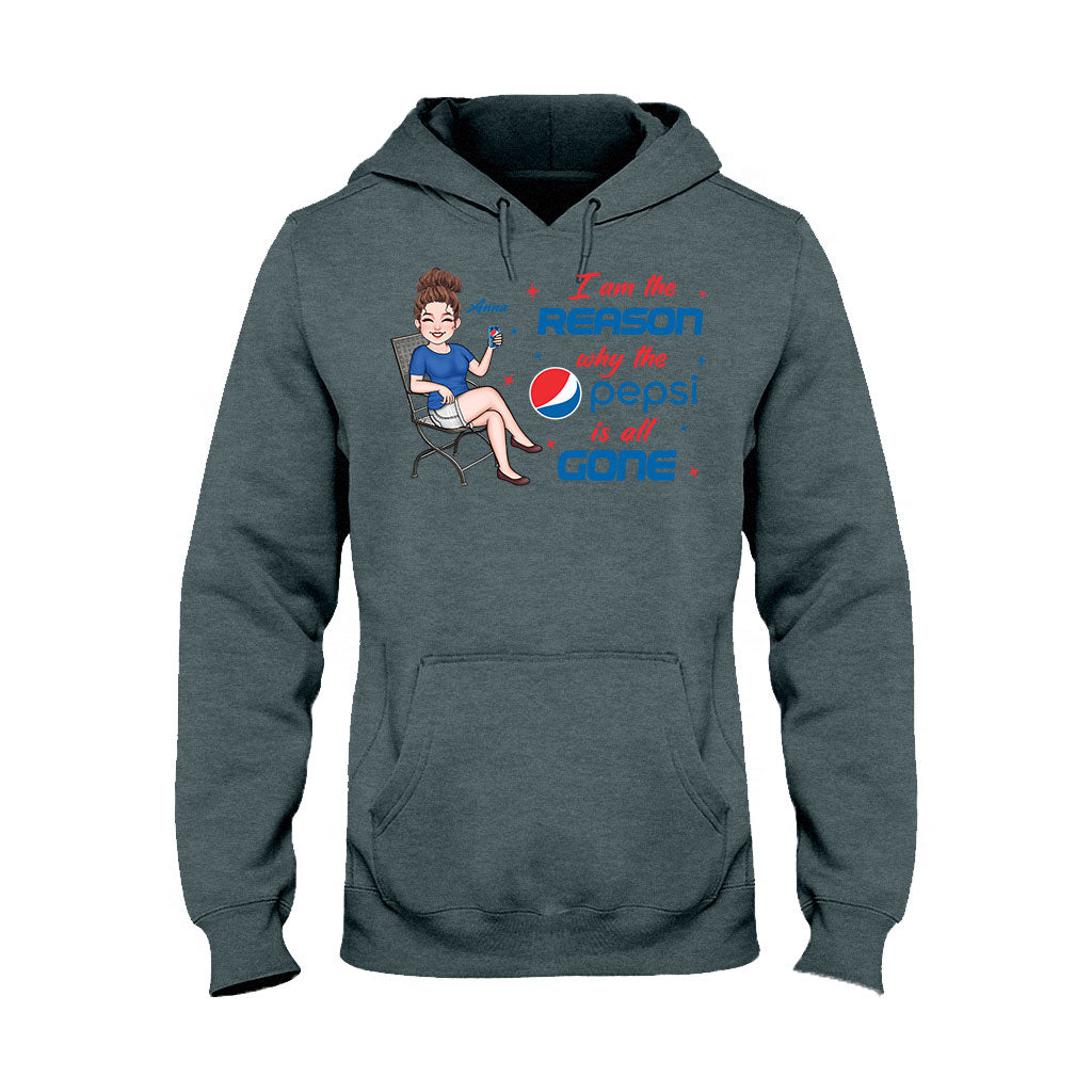 I Am The Reason - Personalized Blue Soft Drink T-shirt and Hoodie