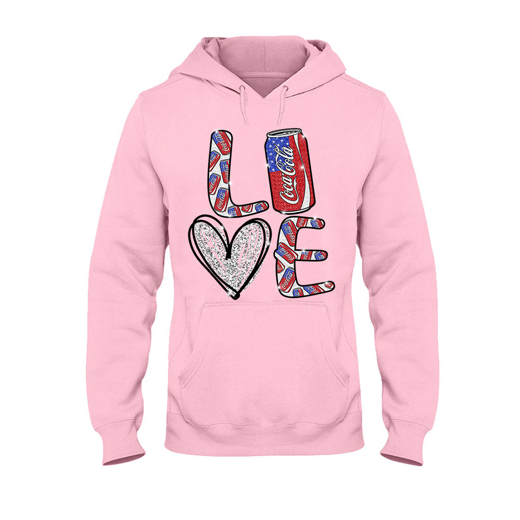 Love Summer Patriotic Carbonated Drink T-shirt and Hoodie