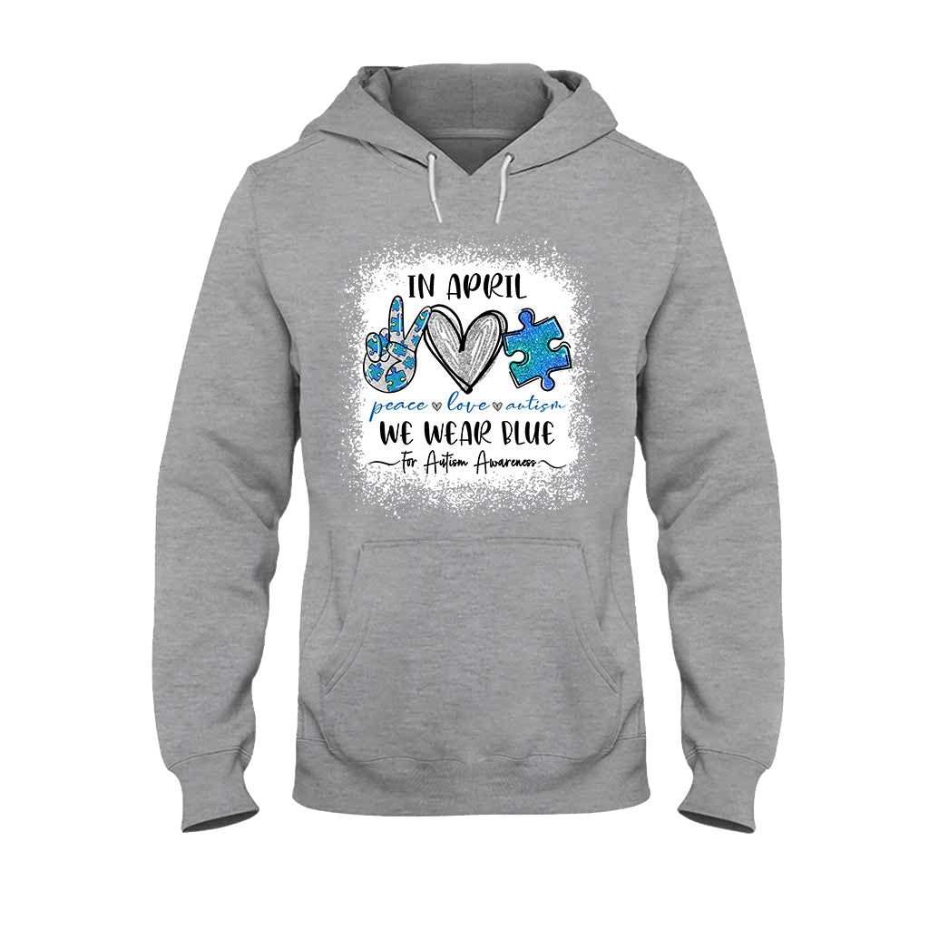 In April We Wear Blue - Autism Awareness T-shirt and Hoodie 1121