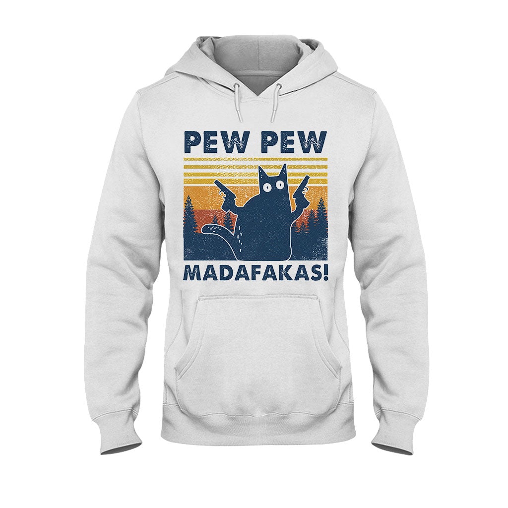 Pew Pew  - Black Cat T-shirt And Hoodie 290620