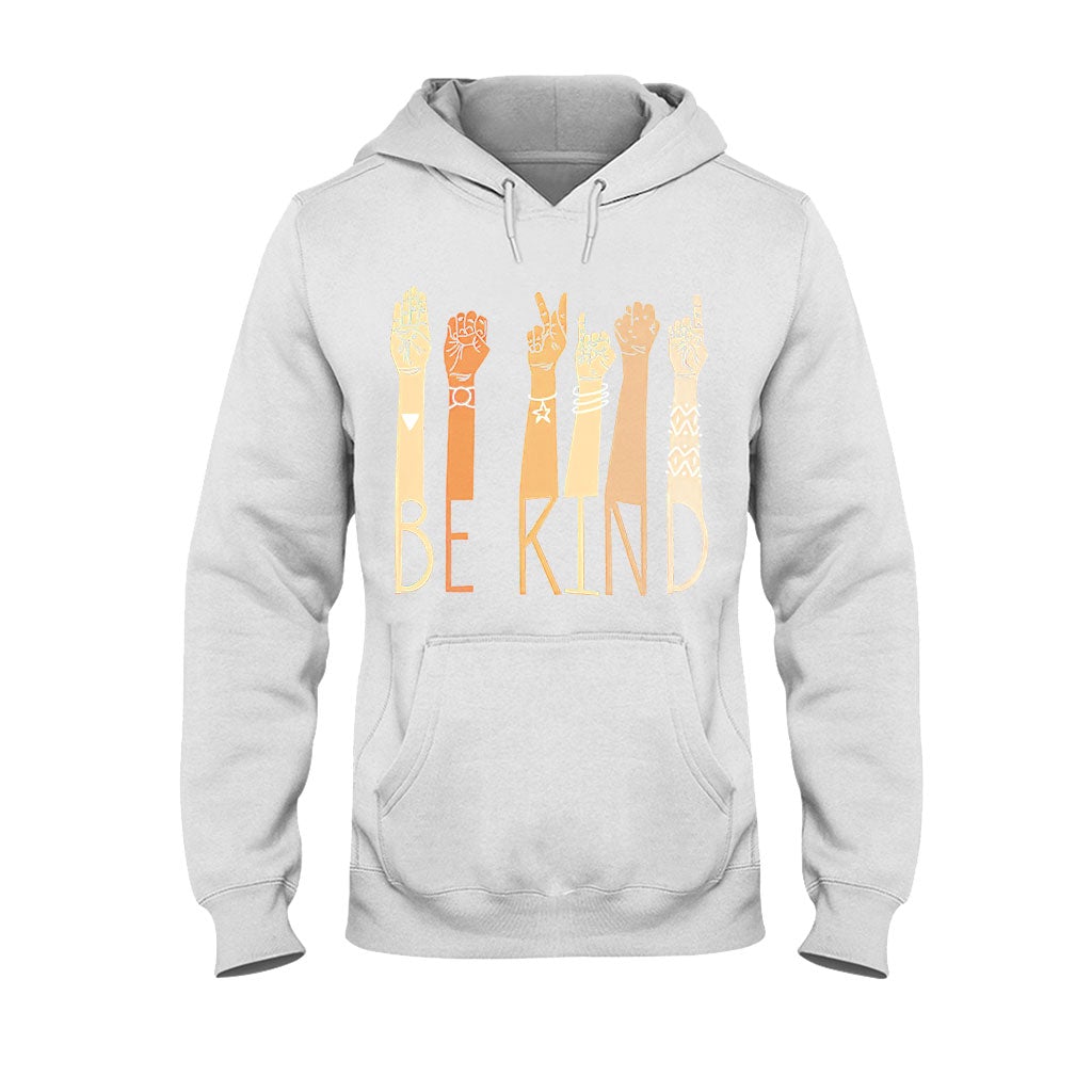 Be Kind  - American Sign Language T-shirt And Hoodie 062021