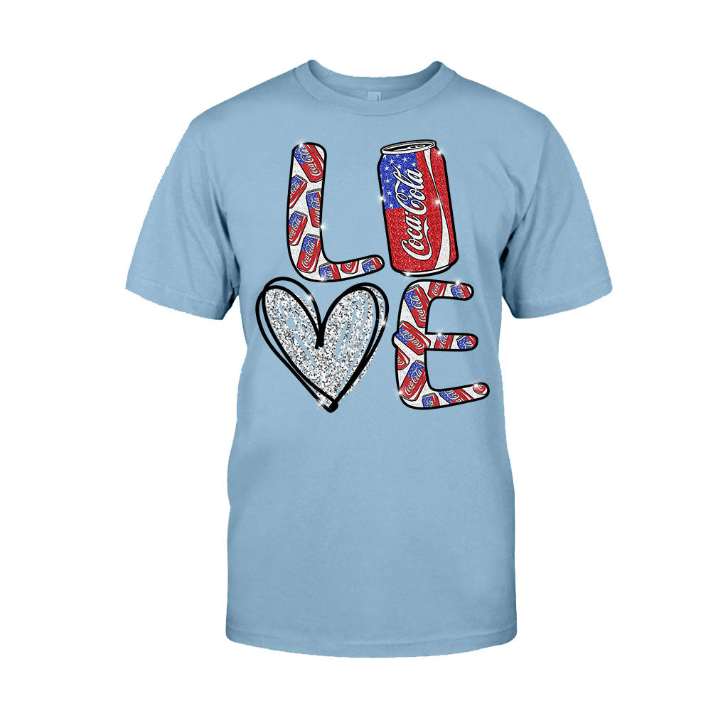 Love Summer Patriotic Carbonated Drink T-shirt and Hoodie