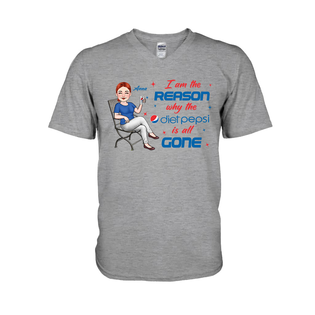 I Am The Reason - Personalized Blue Soft Drink T-shirt and Hoodie