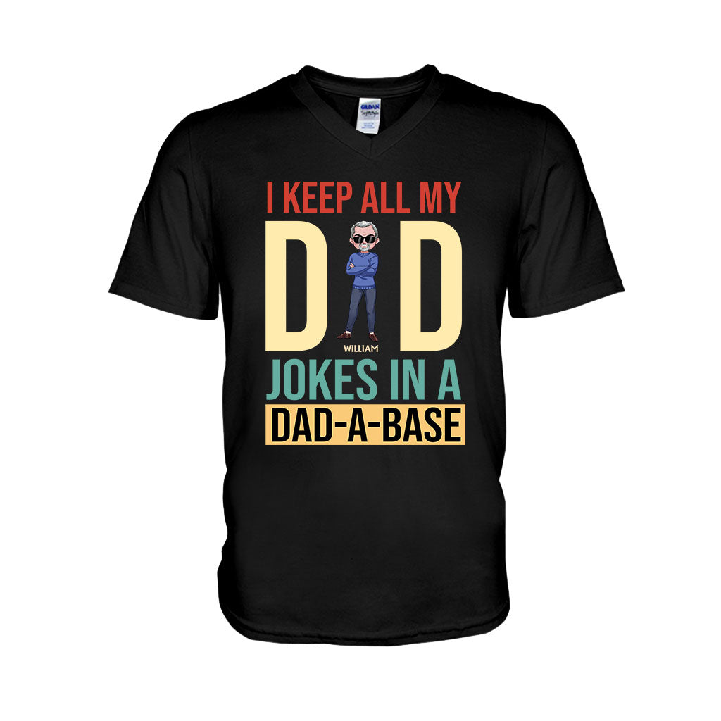I Keep All My Dad Jokes - Personalized Father's Day T-shirt and Hoodie