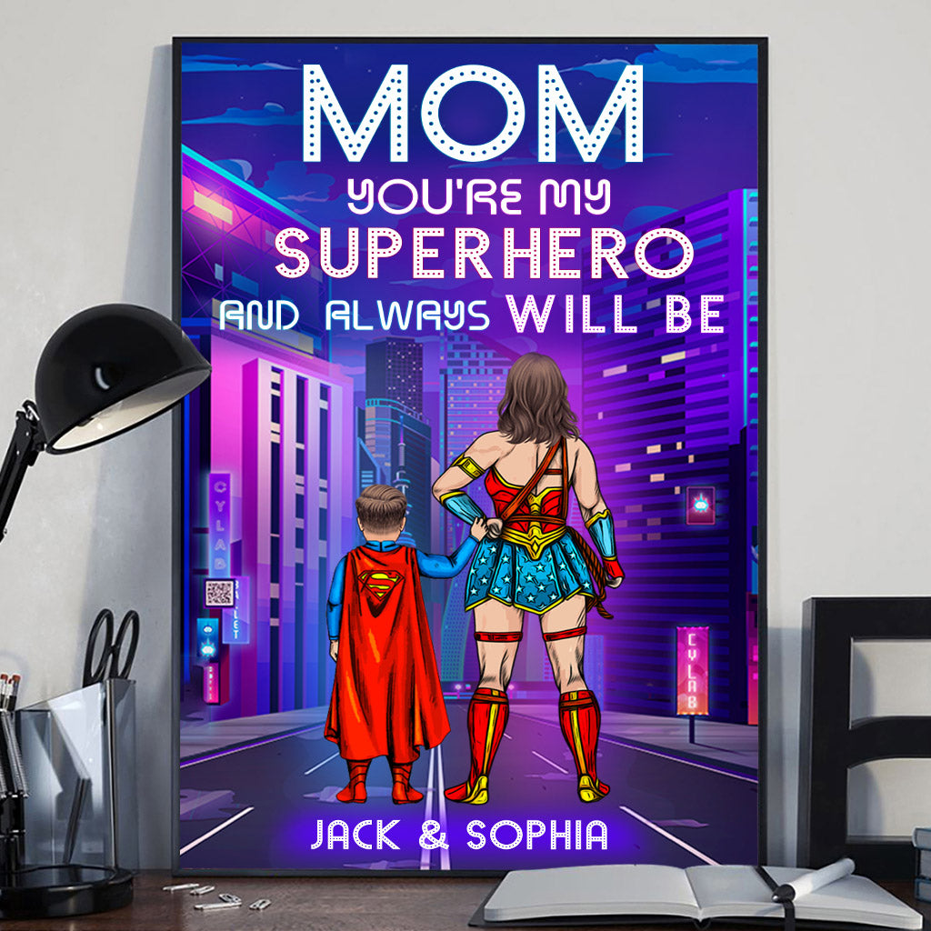 Super Mom/ Dad - Personalized Mother Canvas And Poster