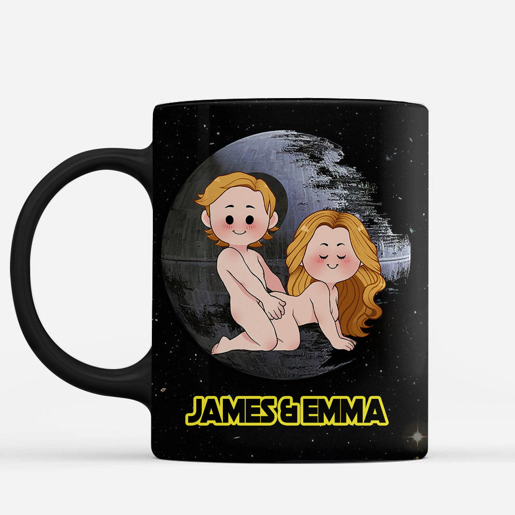 May The Force Be In Me - Personalized Couple Mug