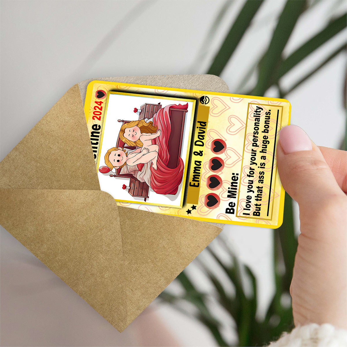 I Choose You - Personalized Couple Wallet Insert Card
