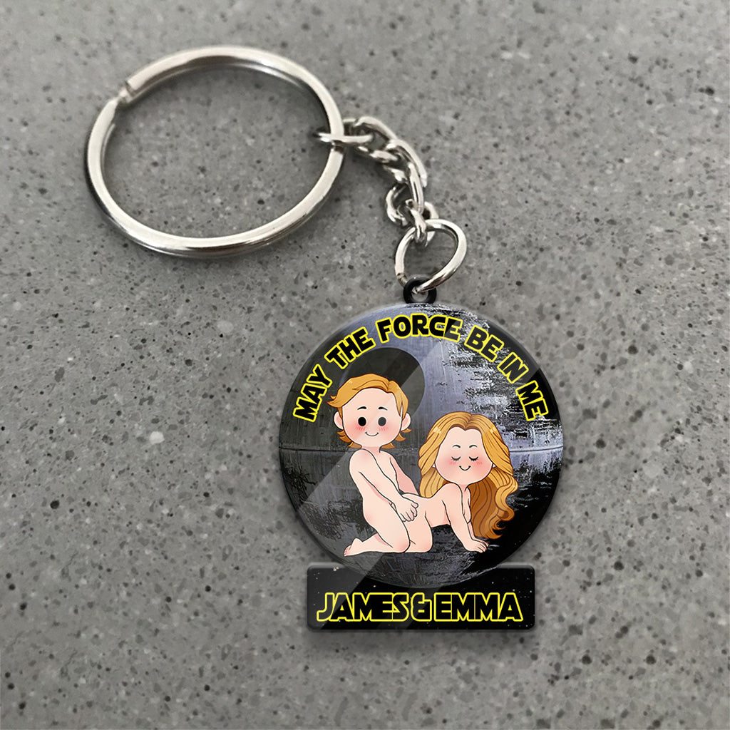 May The Force Be In Me - Personalized Couple Keychain