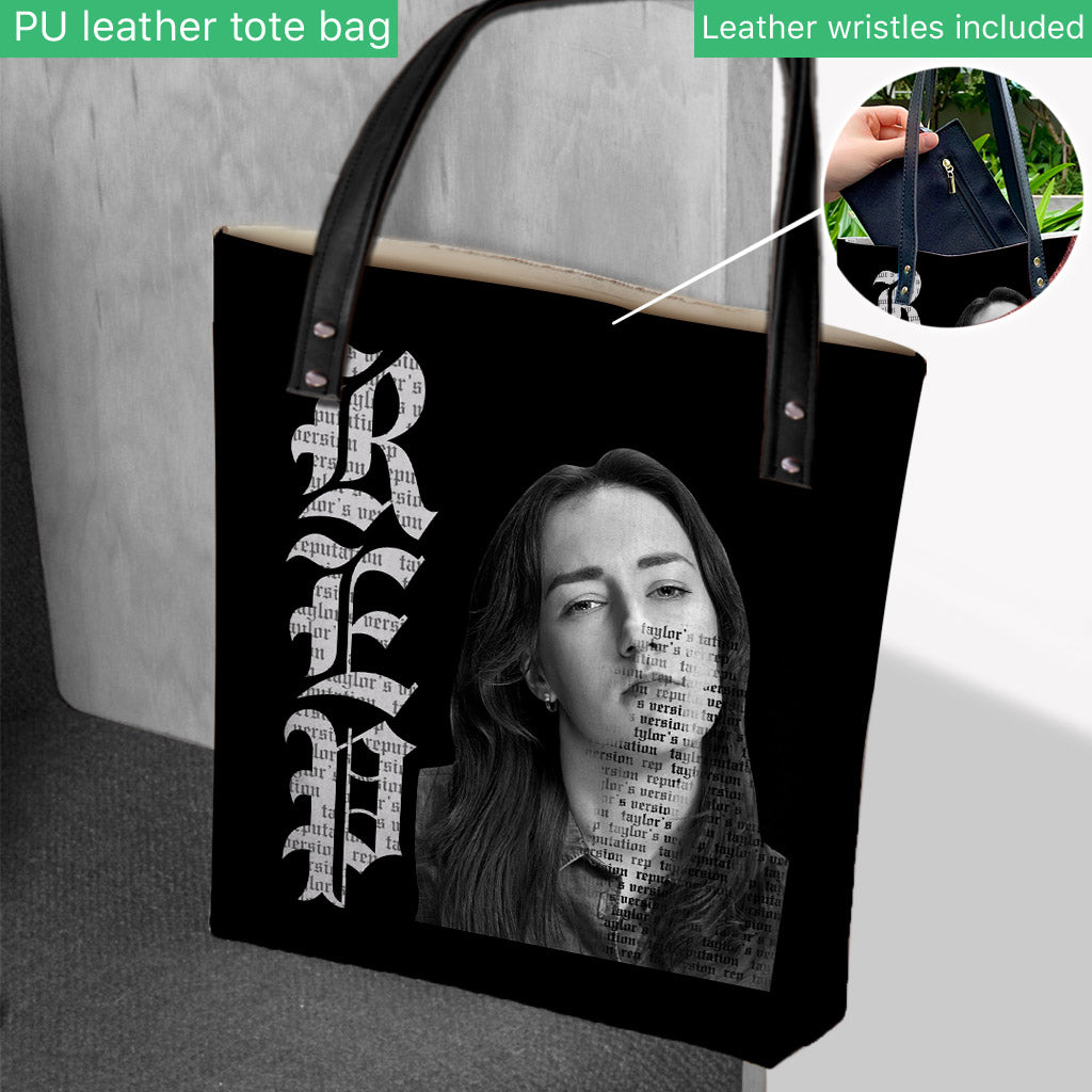 Custom Black And White Photo REP - Personalized Tay-tay Lover Tote Bag