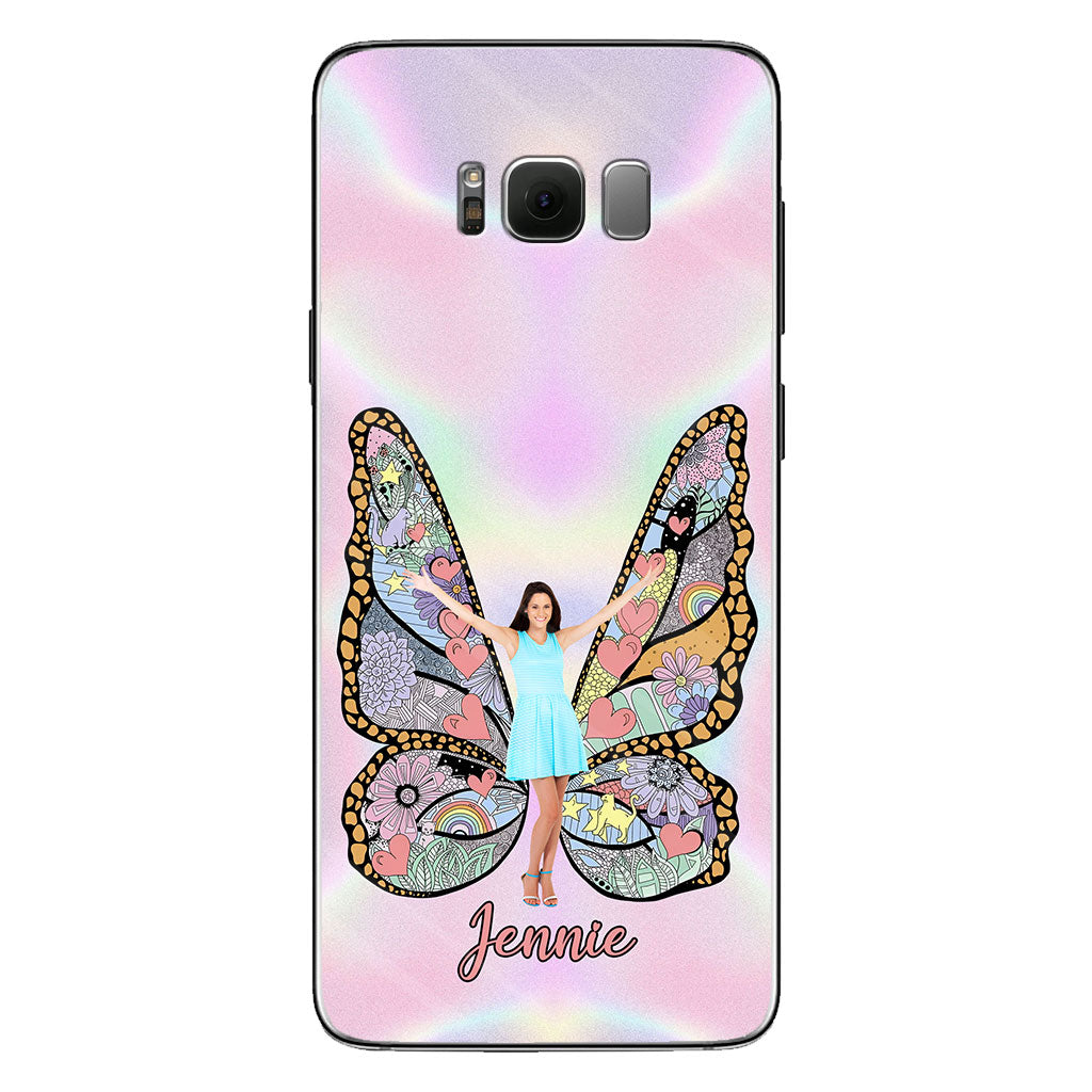 Custom Photo Butterfly - Personalized Clear Phone Case