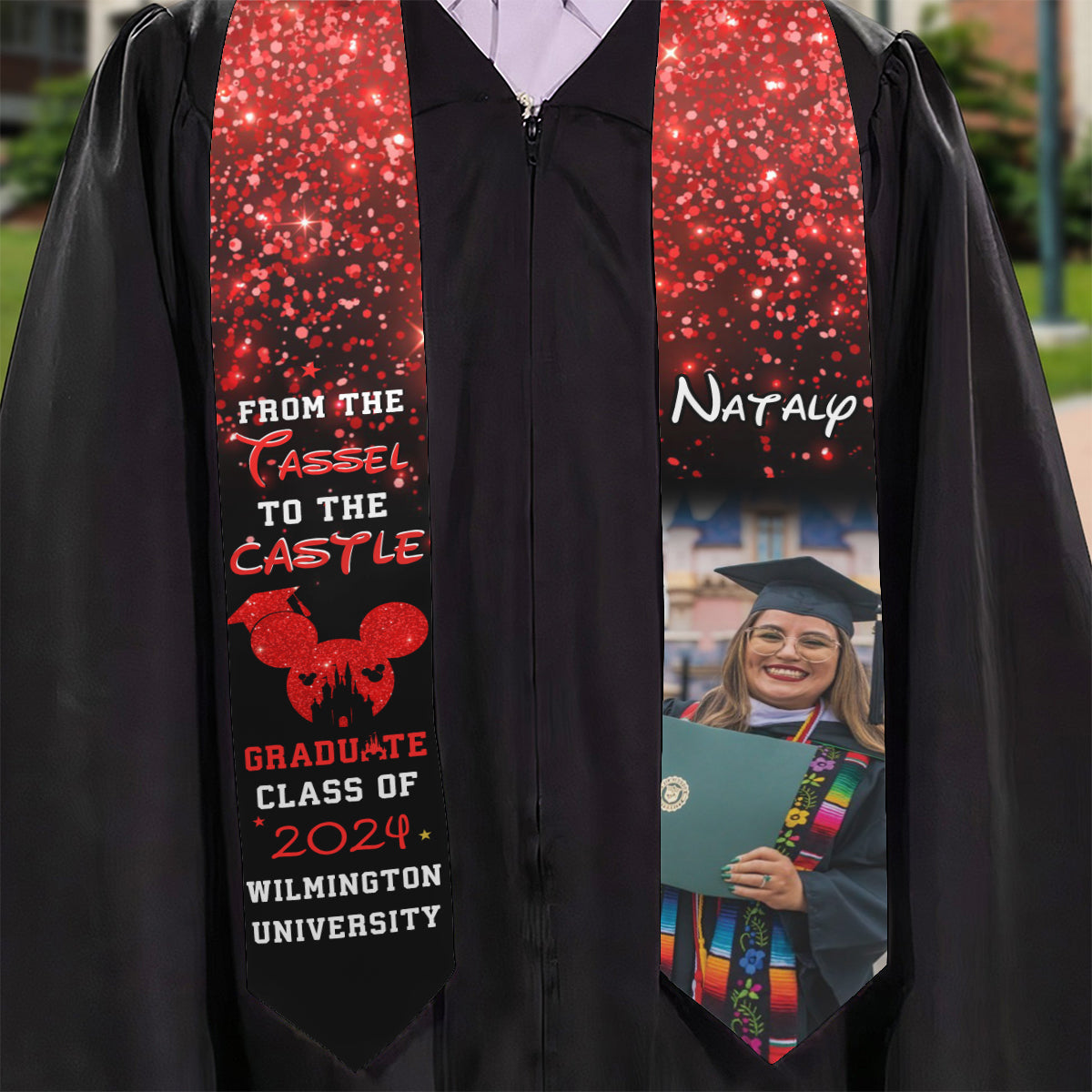 From The Tassel To The Castle - Personalized Graduation Graduation Stole