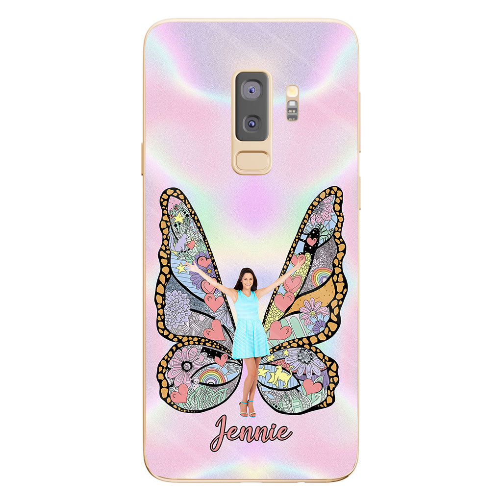 Custom Photo Butterfly - Personalized Clear Phone Case