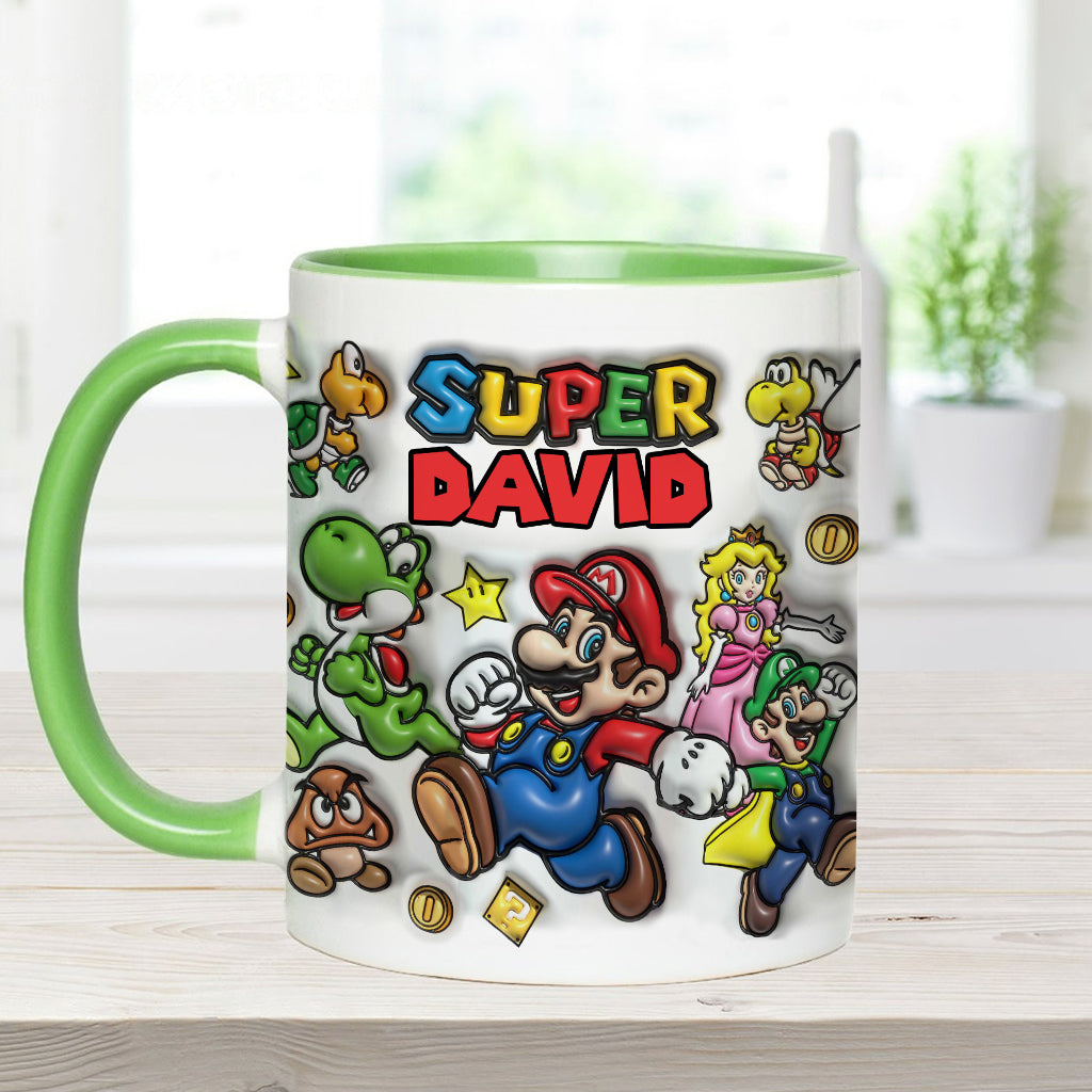 Super Mario - Personalized Super Plumber Accent Mug