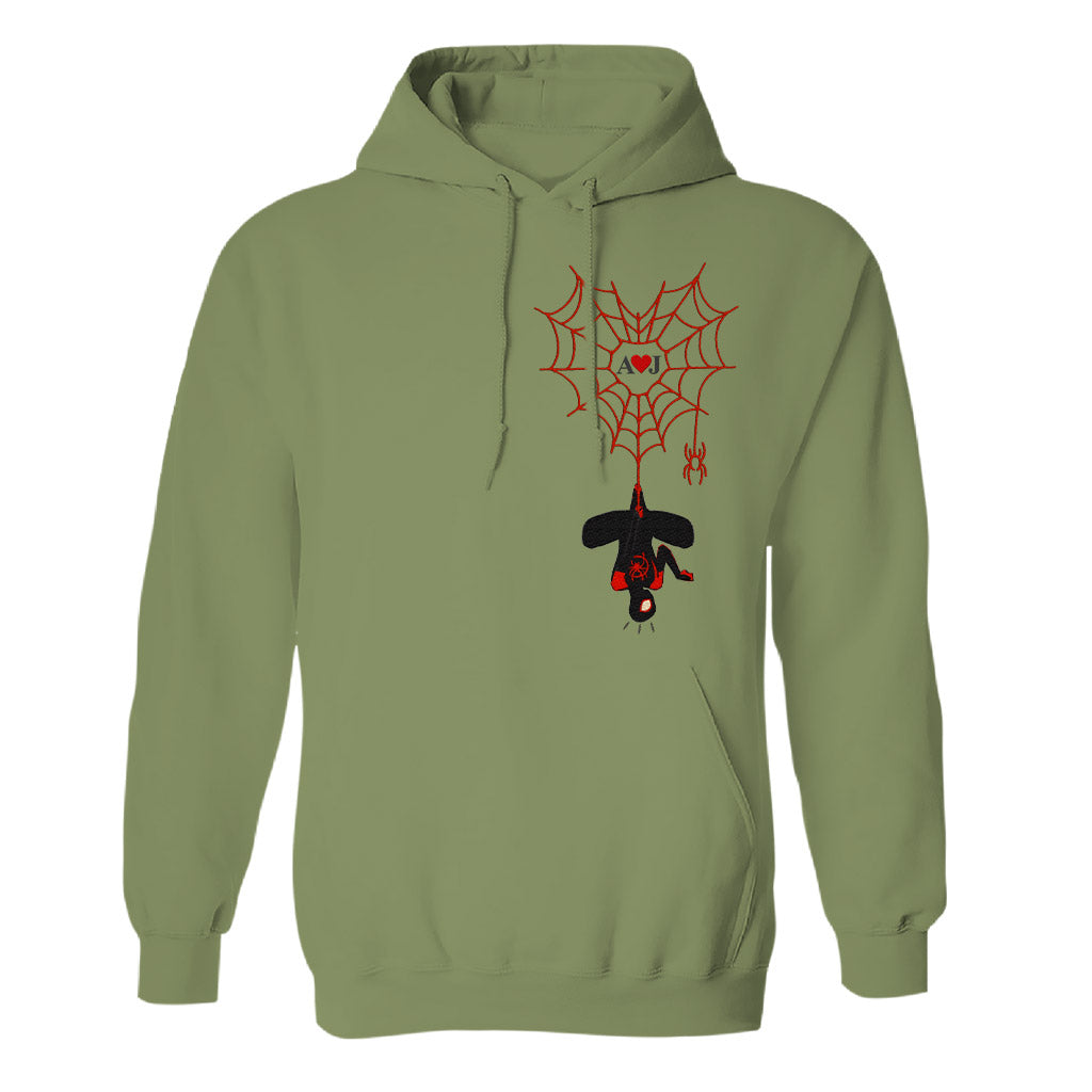 Love You In Every Multiverse - Personalized Couple Embroidered Hoodie