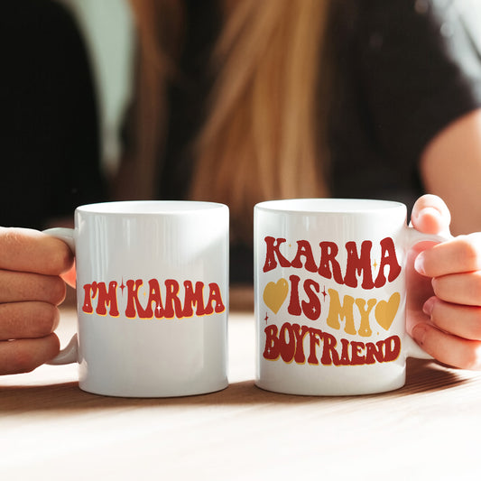 Karma Is My Bf Gf - Personalized Tay-tay Lover Mug