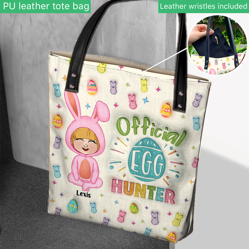 Official Egg Hunter - Personalized Kid Tote Bag