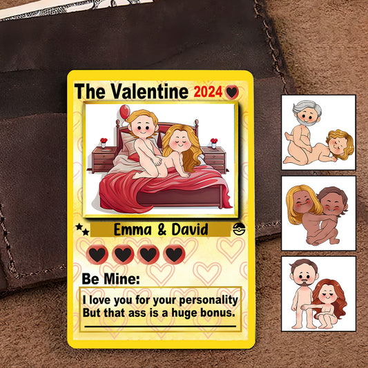 I Choose You - Personalized Couple Wallet Insert Card