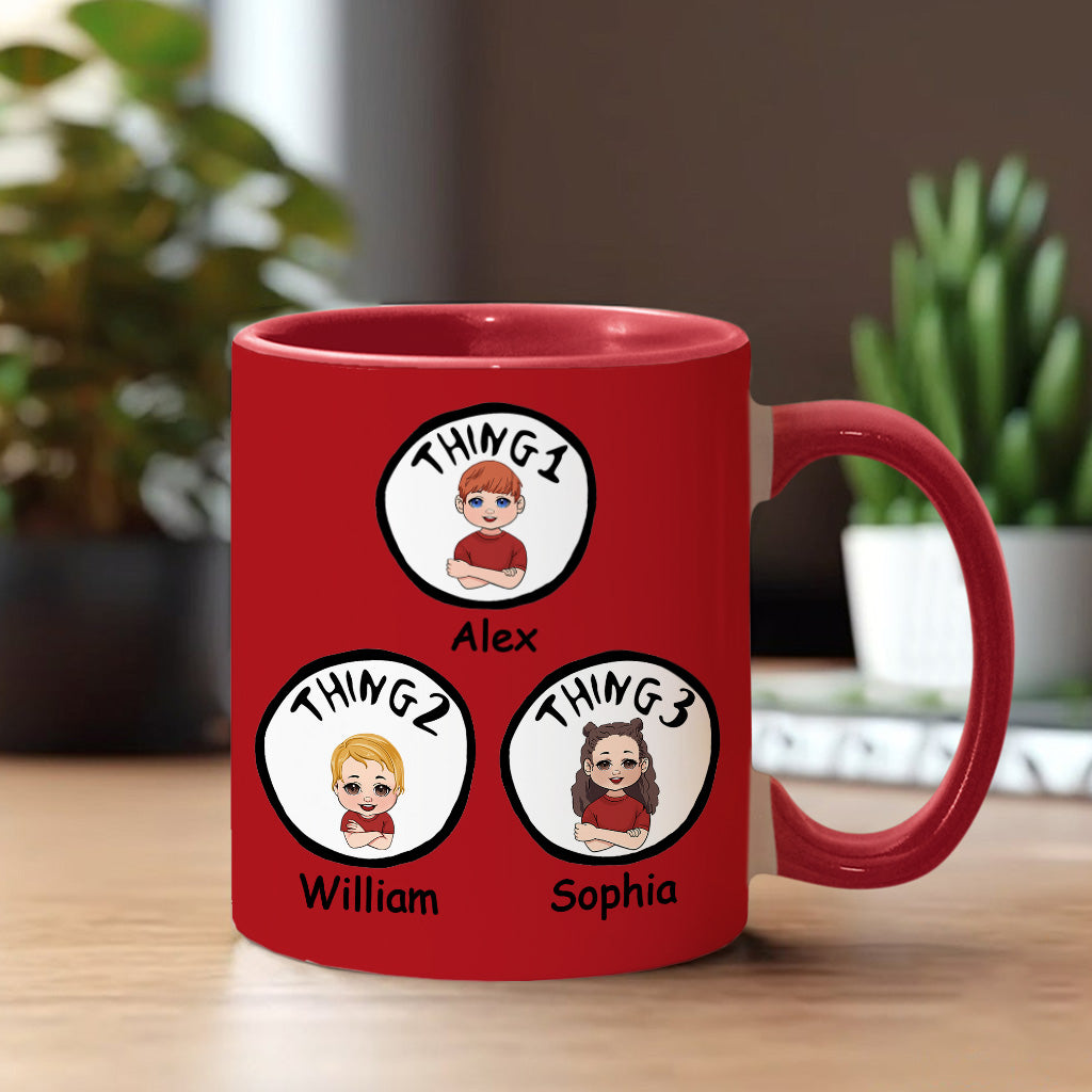Mother Of All Things - Personalized Teacher Of All Things Accent Mug