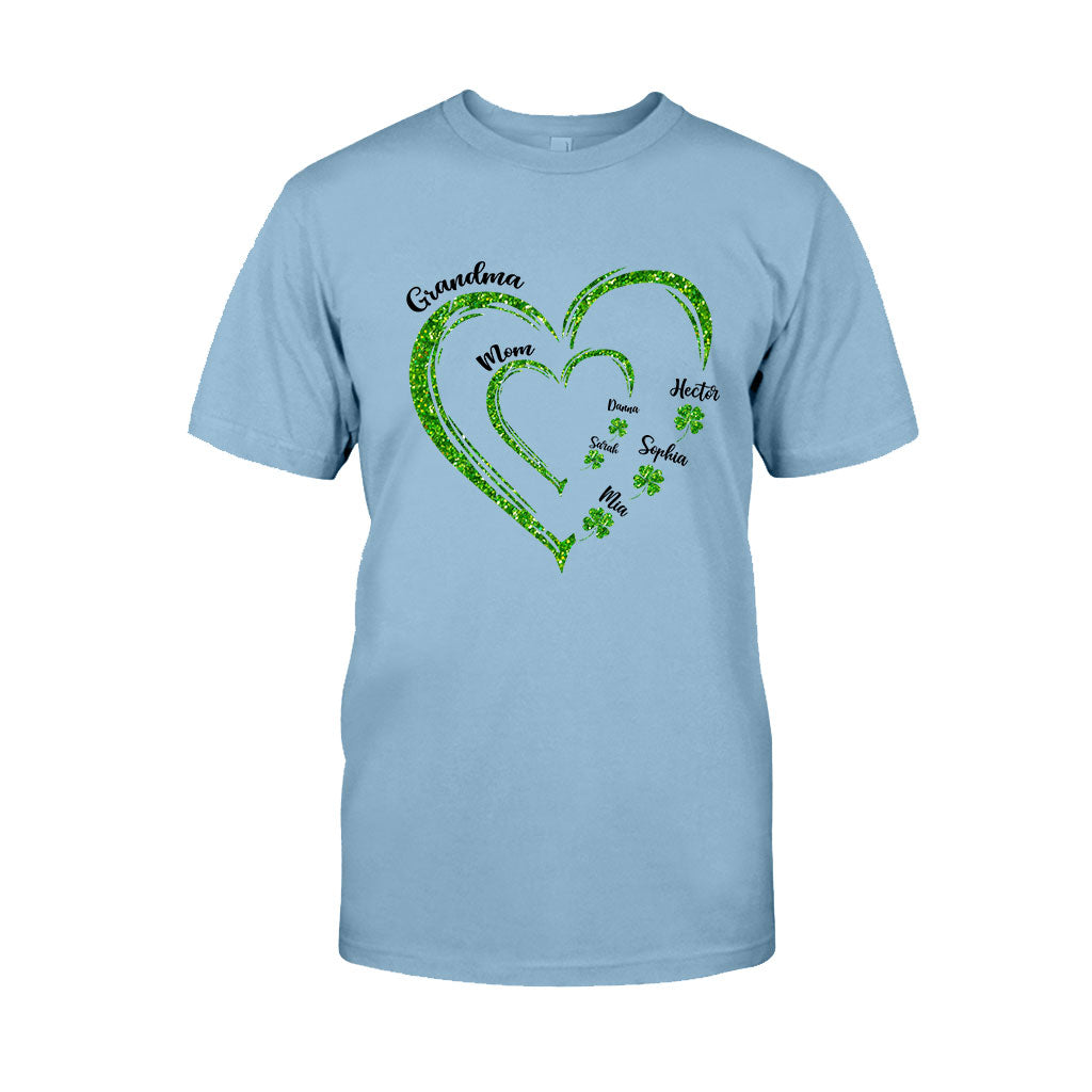 First Mom Now Grandma - Personalized Saint Patrick's Day T-shirt And Hoodie