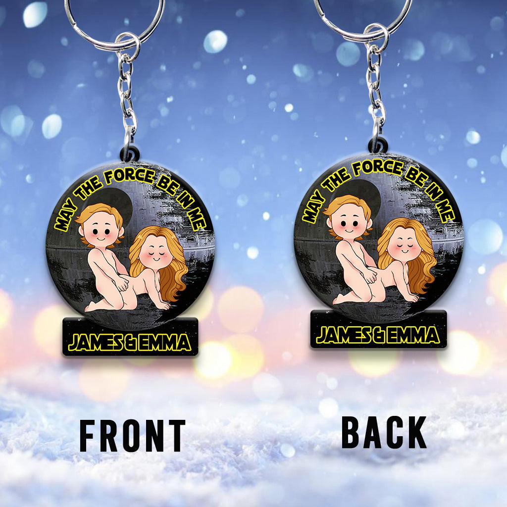 May The Force Be In Me - Personalized Couple Keychain
