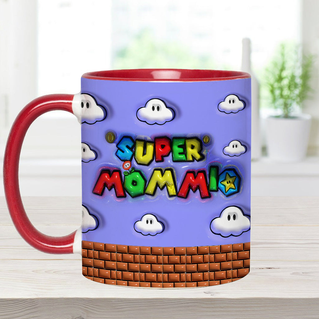 Super Mommio - Personalized Super Plumber Accent Mug