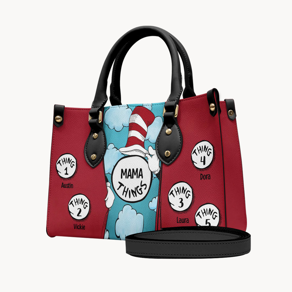 Mama Things - Personalized Mother Leather Handbag