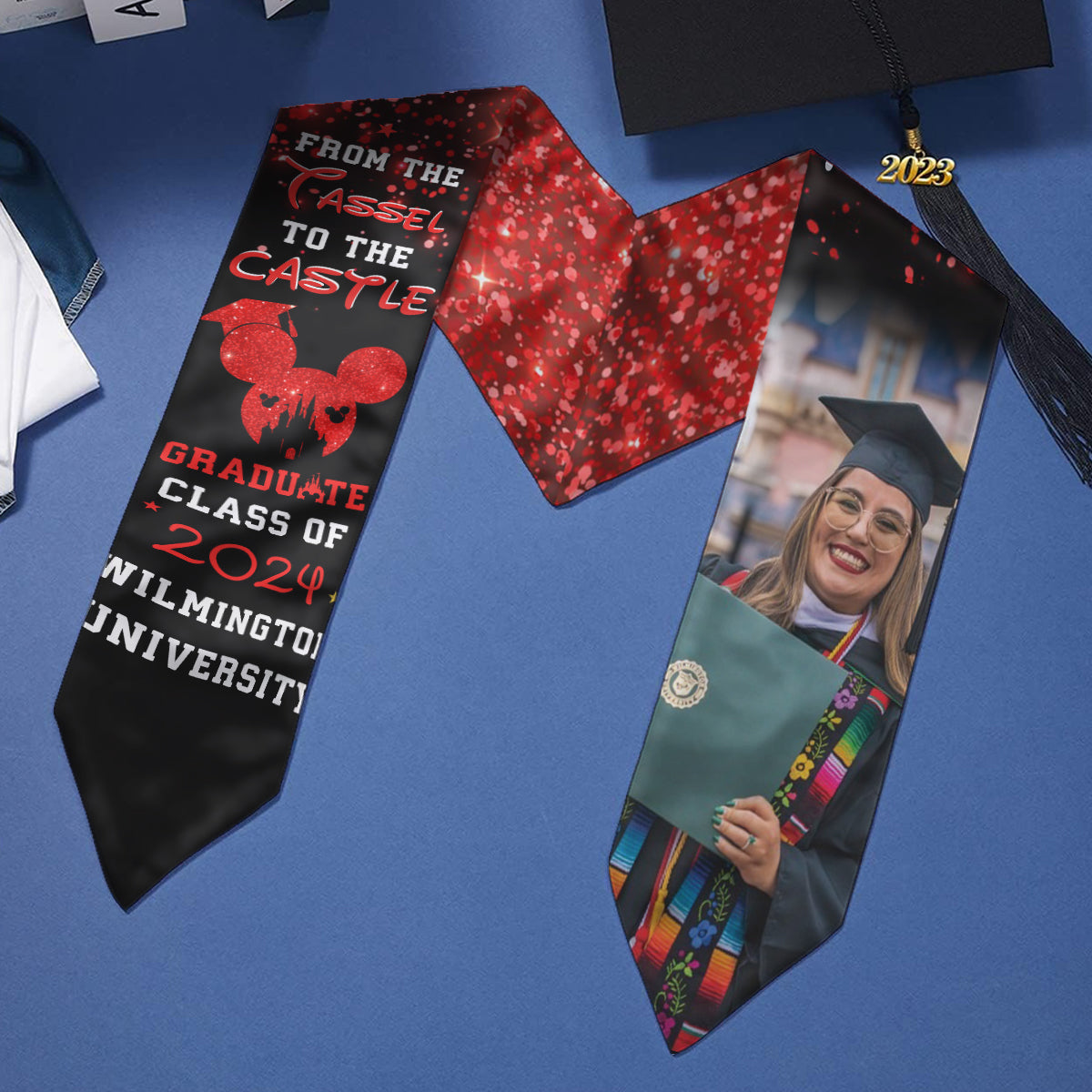 From The Tassel To The Castle - Personalized Graduation Graduation Stole