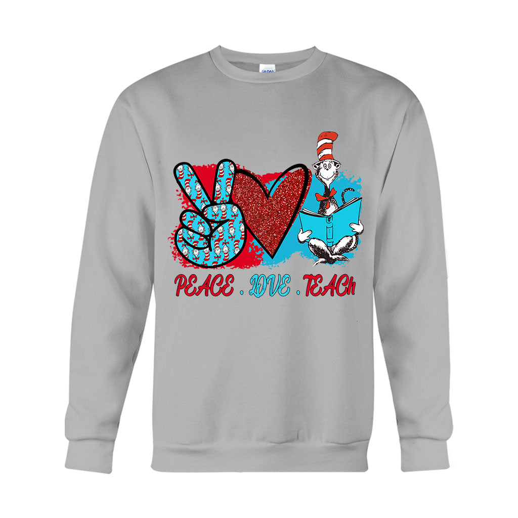 Peace Love Teach - Teacher Of All Things T-shirt And Hoodie