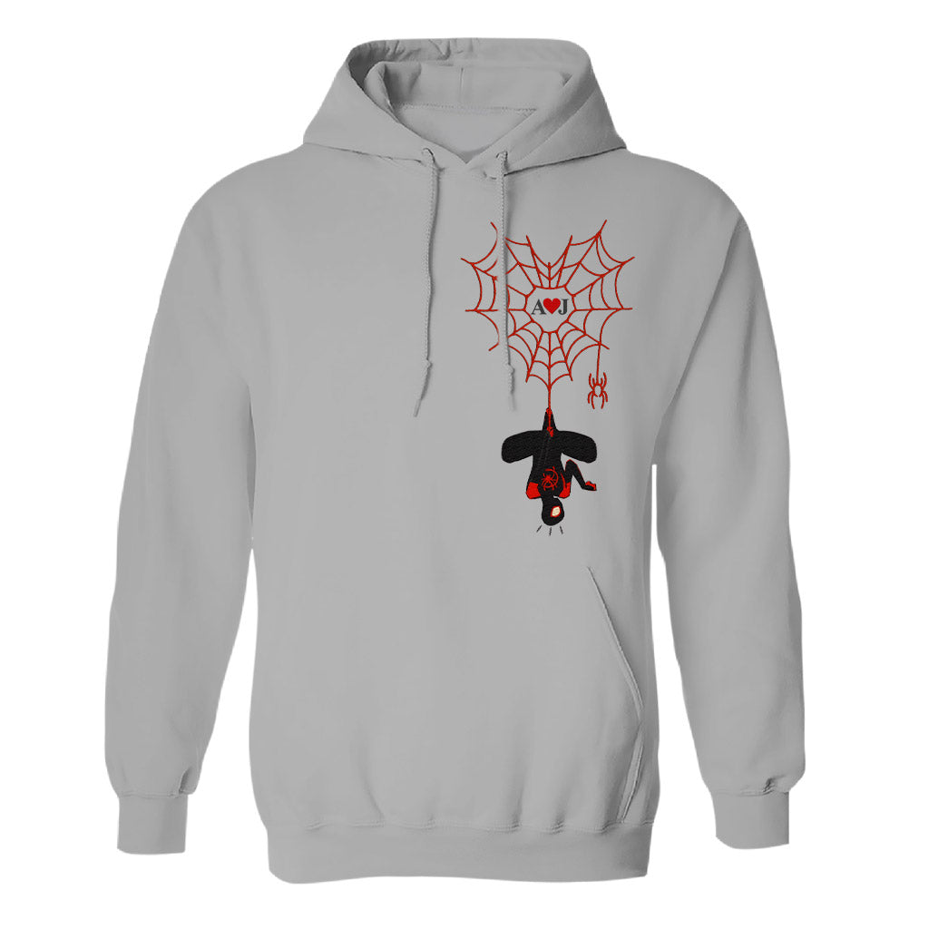 Love You In Every Multiverse - Personalized Couple Embroidered Hoodie