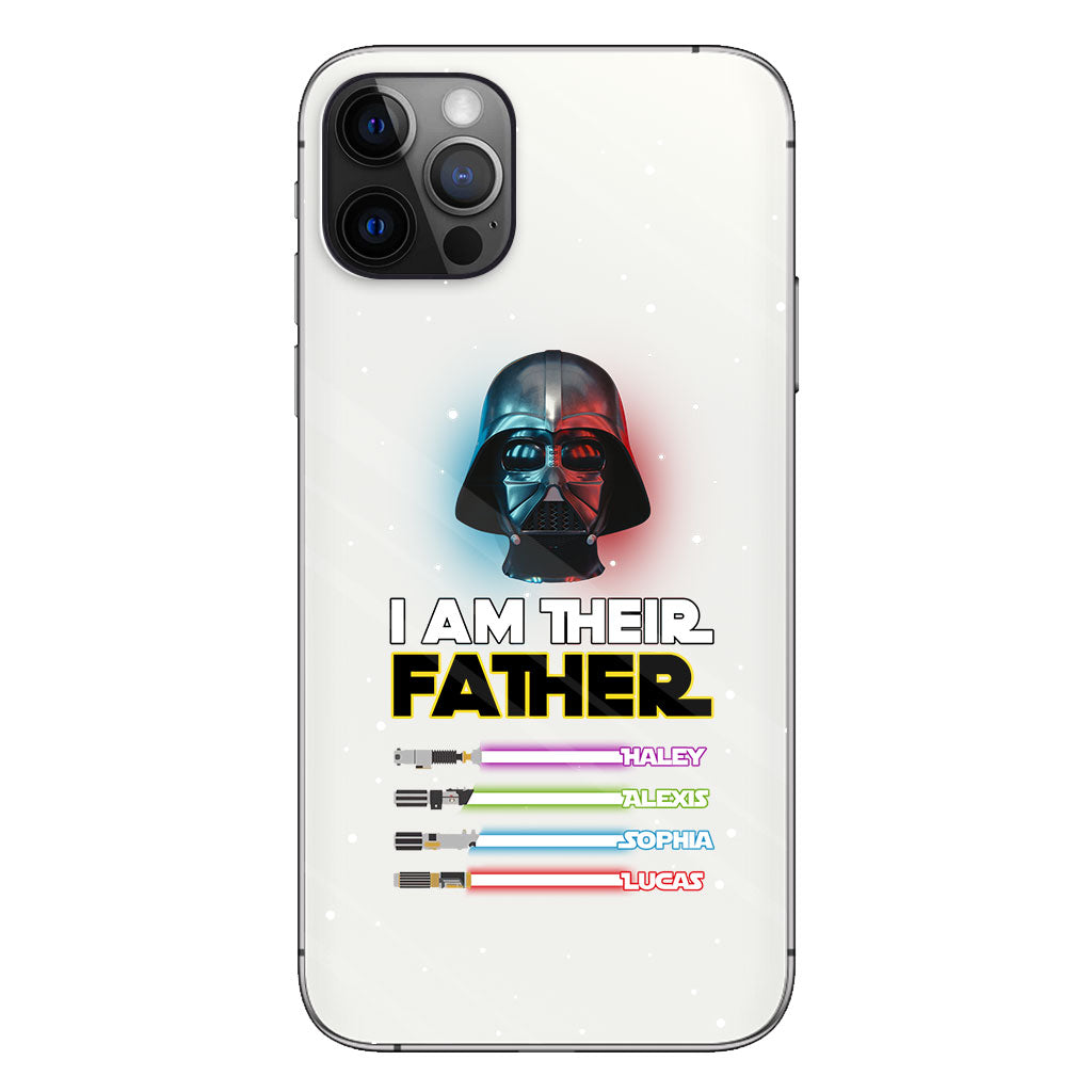 I Am Their Father - Personalized Father Clear Phone Case