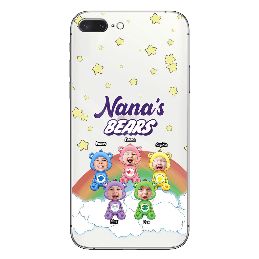 Mama's Bears - Personalized Mother Clear Phone Case