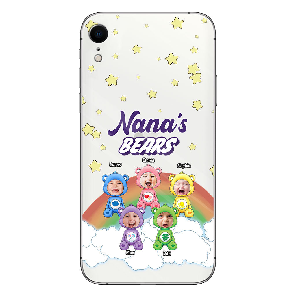 Mama's Bears - Personalized Mother Clear Phone Case