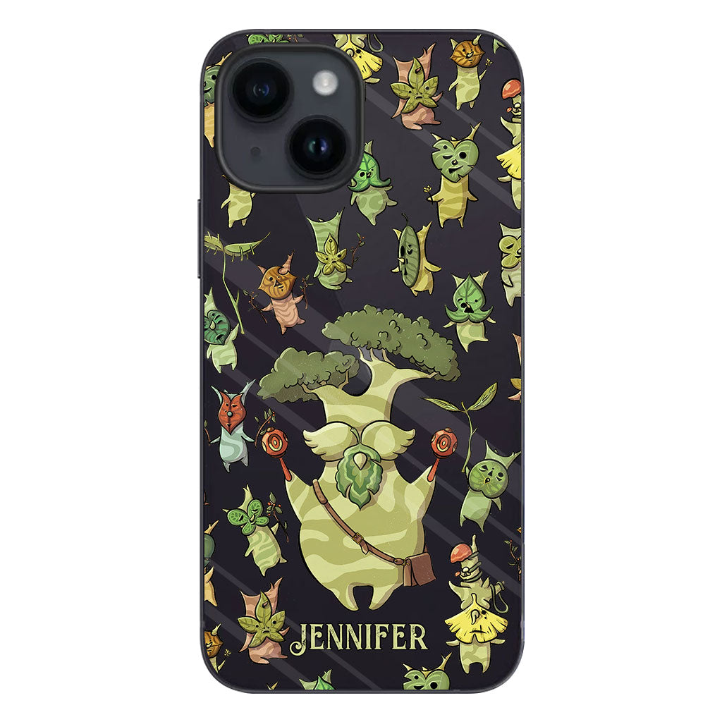 Funny Green Tree - Personalized The Adventurer Clear Phone Case